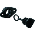 Drain socket with removable screw bung