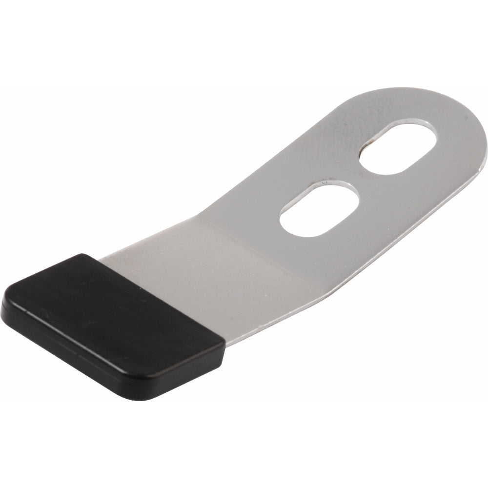 Rudder retaining clip with endcap