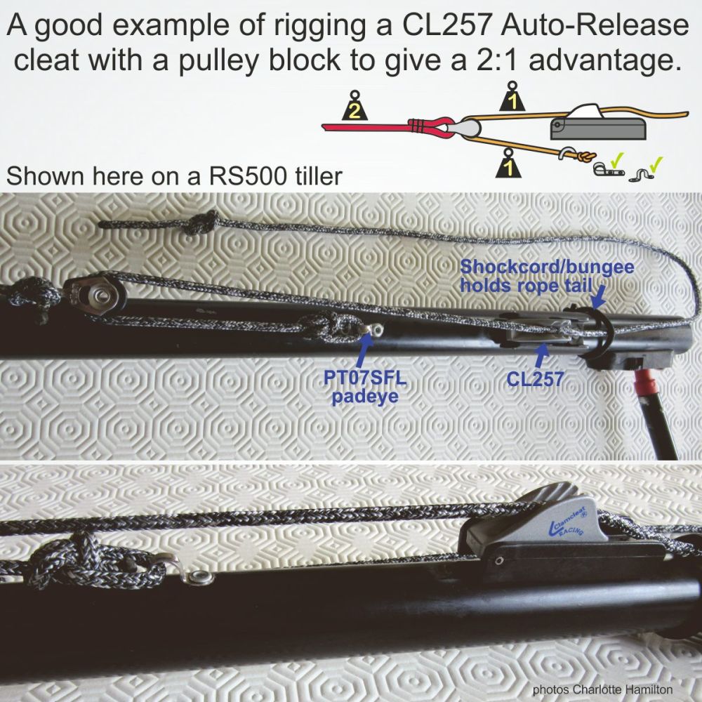 Clamcleat Auto-release racing mini