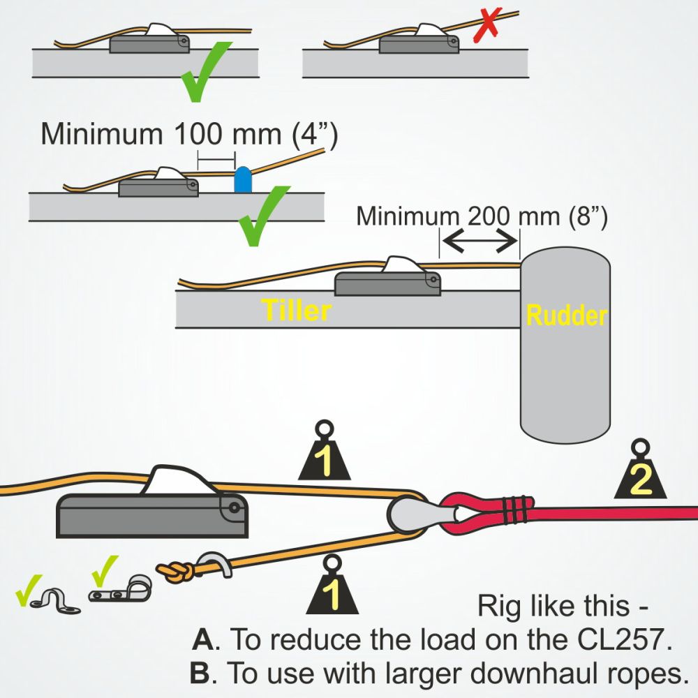 Clamcleat Auto-release racing mini